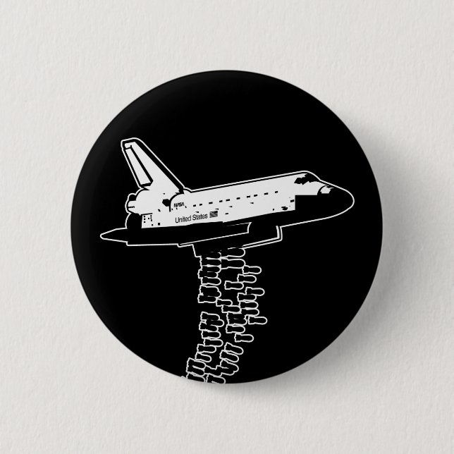 Badge Rond 5 Cm Bombardier de navette (Devant)