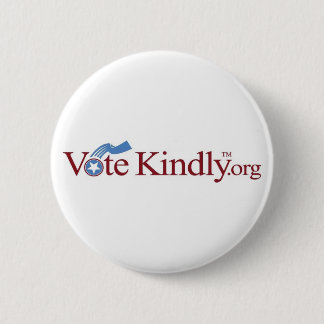 Badge Rond 5 Cm Bon bouton rouge de vote
