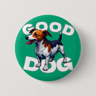 Badge Rond 5 Cm Bon Chien