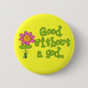 Badge Rond 5 Cm Bon sans bouton d'un dieu