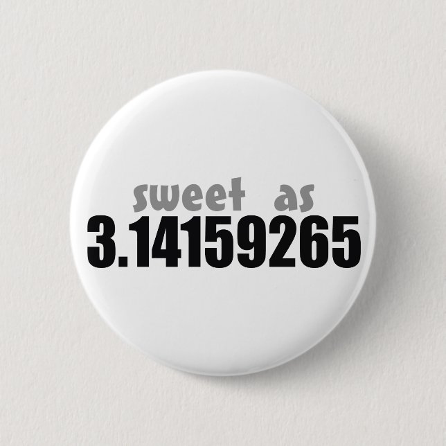 Badge Rond 5 Cm Bonbon comme pi (Devant)