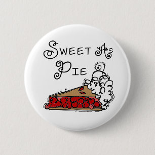 Badge Rond 5 Cm Bonbon comme tarte