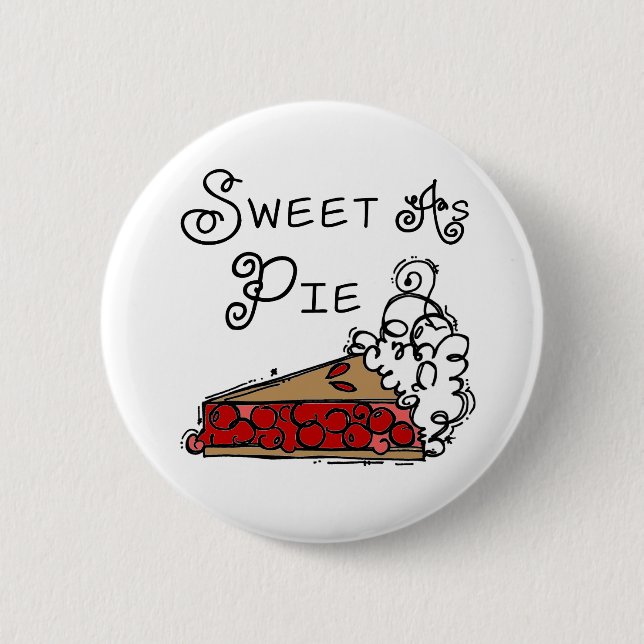 Badge Rond 5 Cm Bonbon comme tarte (Devant)