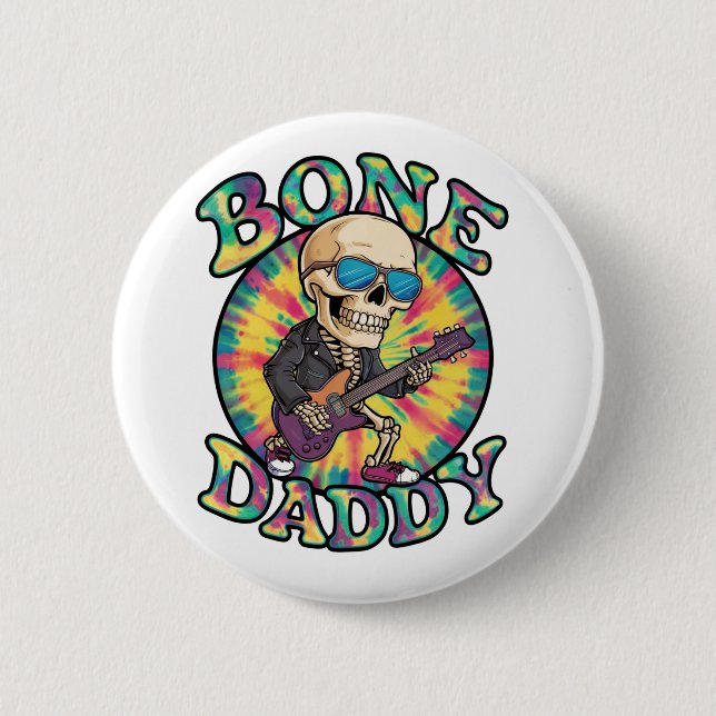 Badge Rond 5 Cm Bone Daddy (Devant)