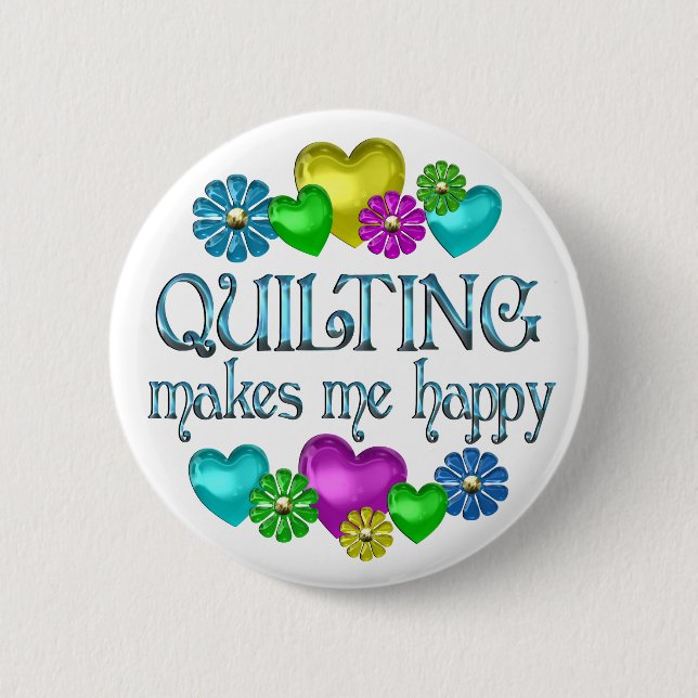 Badge Rond 5 Cm Bonheur piquant (Devant)