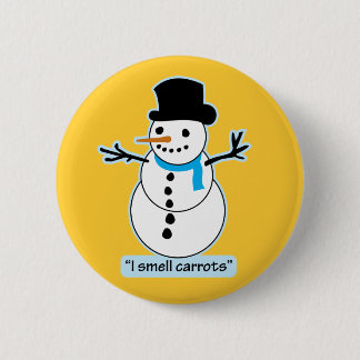 Badge Rond 5 Cm bonhomme de neige