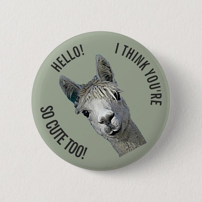 Badge Rond 5 Cm Bonjour (Devant)