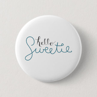 Badge Rond 5 Cm Bonjour bouton de bonbon