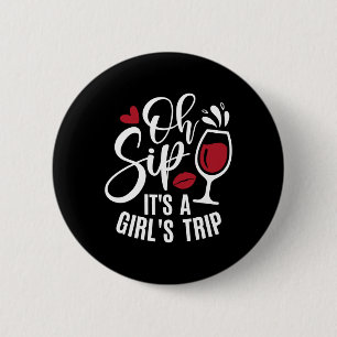 Badge Rond 5 Cm Bonjour Été Famille Vacances Oh Sip It A Girls Tr