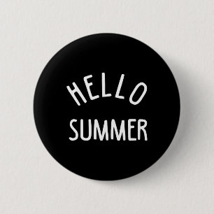 Badge Rond 5 Cm Bonjour Été T Drôle Été Vacances Plage Cadeau Va