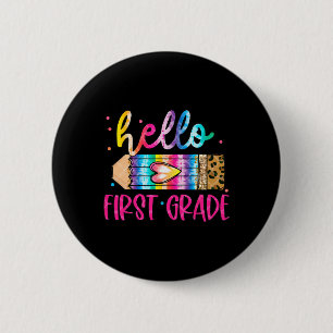 Badge Rond 5 Cm Bonjour Leopard de première qualité Tea de crayon 