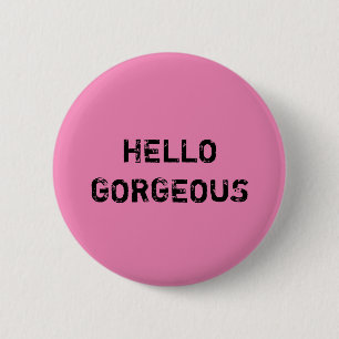 BADGE ROND 5 CM BONJOUR MAGNIFIQUE