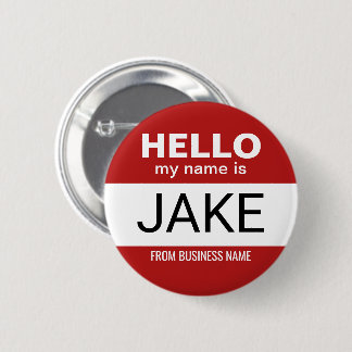 Badge Rond 5 Cm Bonjour Mon nom est Jake - drôle costume halloween