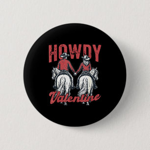 Badge Rond 5 Cm Bonjour Saint-Valentin Couple Occidental Rétro Amo