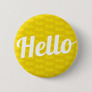 Badge Rond 5 Cm Bonjour salutation