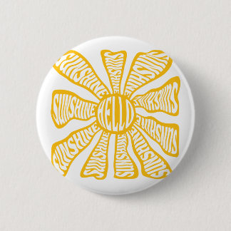 Badge Rond 5 Cm Bonjour soleil