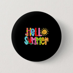 Badge Rond 5 Cm Bonjour Vacances Été Glace Crème Popsicle Watermel