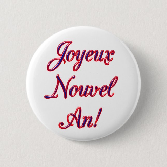 Badge Rond 5 Cm Bonne année (Devant)