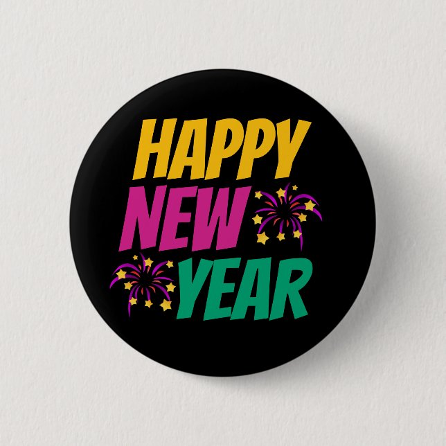 Badge Rond 5 Cm Bonne année  (Devant)