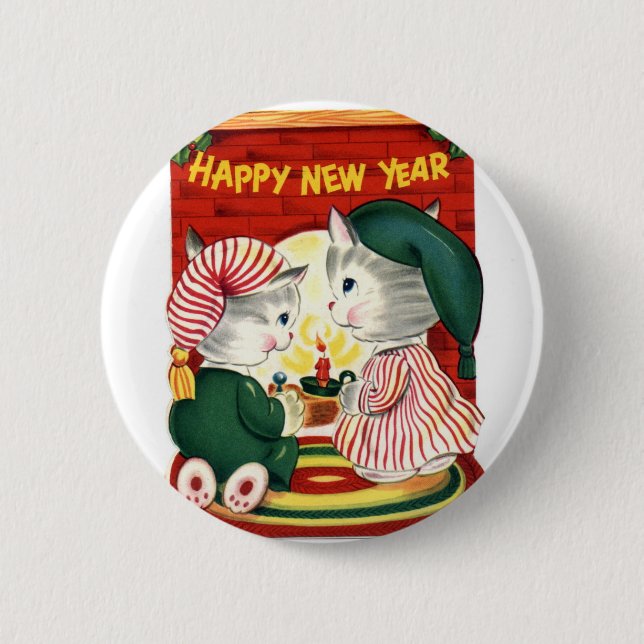 Badge Rond 5 Cm Bonne année (Devant)