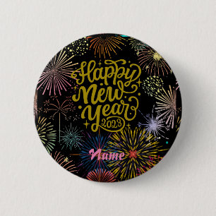 Badge Rond 5 Cm Bonne année 2023 Thunder_Cove