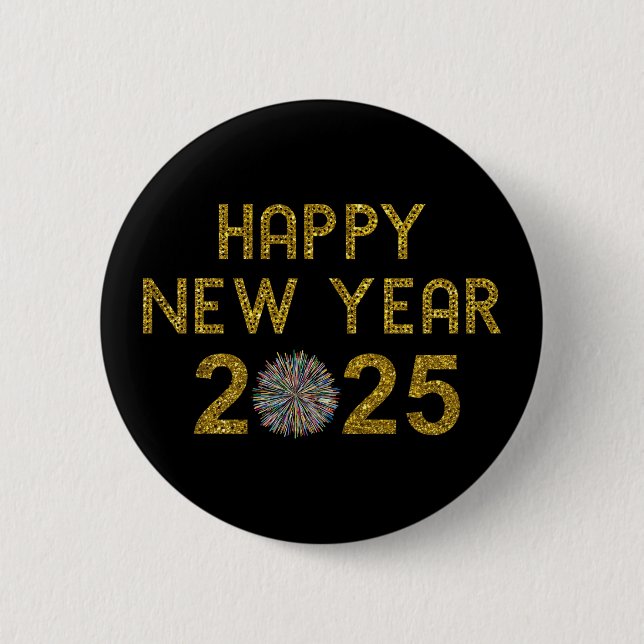 Badge Rond 5 Cm Bonne année 2025 (Devant)