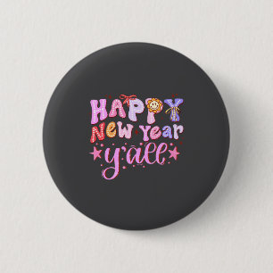 Badge Rond 5 Cm Bonne année 2026 Fête de la Saint-Sylvestre Y'al