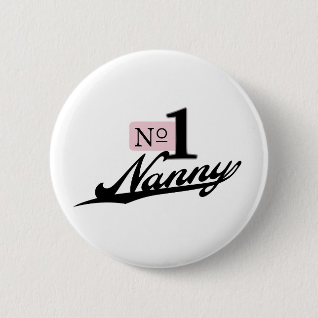 Badge Rond 5 Cm Bonne d'enfants du numéro un (Devant)