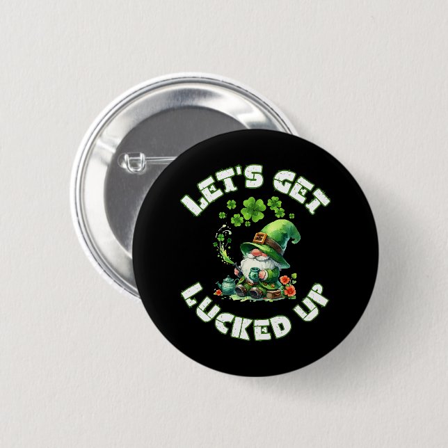 Badge Rond 5 Cm bonne fête de la Saint-Patrick (Devant & derrière)