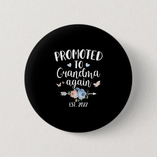 Badge Rond 5 Cm Bonne fête des mères 2022 promue à grand-mère à no
