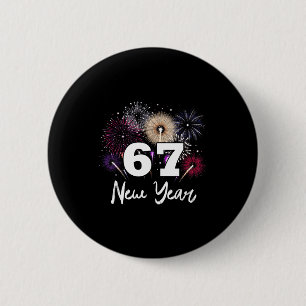 Badge Rond 5 Cm Bonne fête du Nouvel An 2026 67 Meme