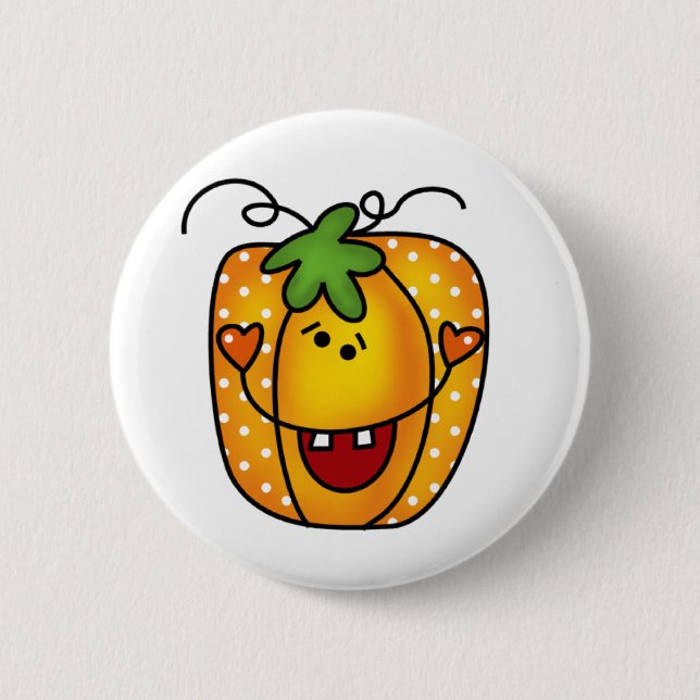 Badge Rond 5 Cm Bonne Jack-o'-lantern (Devant)