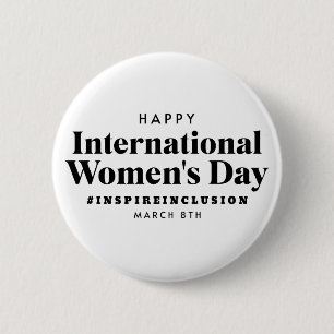 Badge Rond 5 Cm Bonne Journée internationale de la femme Bouton