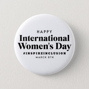 Badge Rond 5 Cm Bonne Journée internationale de la femme   Bouton 