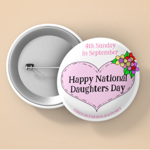Badge Rond 5 Cm Bonne Journée nationale des soeurs
