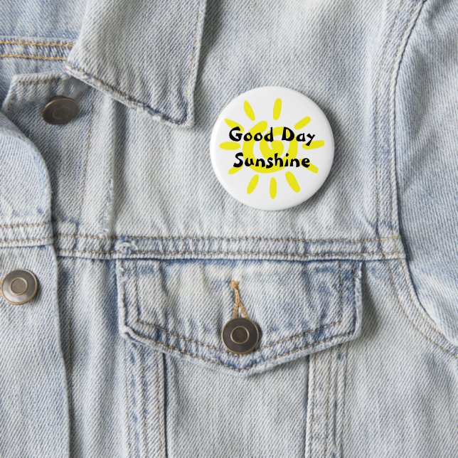 Badge Rond 5 Cm Bonne journée Sunshine Cuisine (En situation)