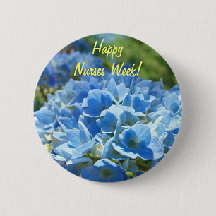 Badge Rond 5 Cm Bonne Semaine des Infirmières ! boutons Fleurs d'H
