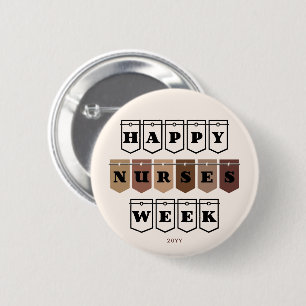 Badge Rond 5 Cm Bonne Semaine des infirmières Infirmières Apprécia