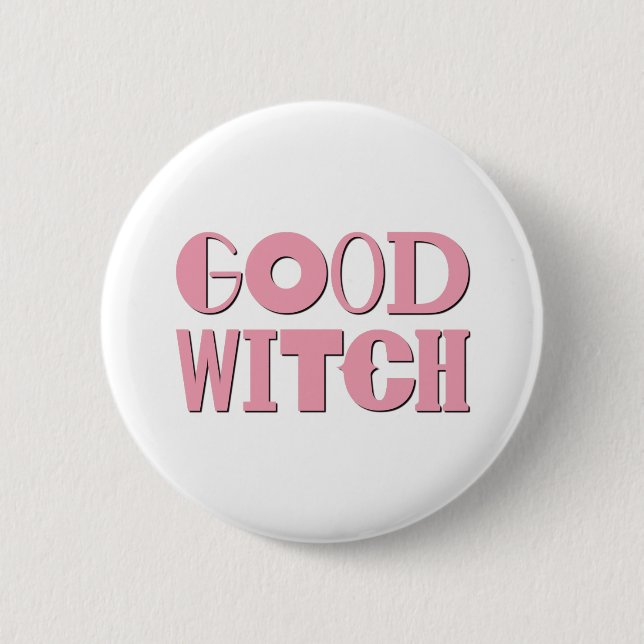 BADGE ROND 5 CM BONNE SORCIÈRE (Devant)