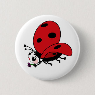 Badge Rond 5 Cm Bonne Wings Ladybug