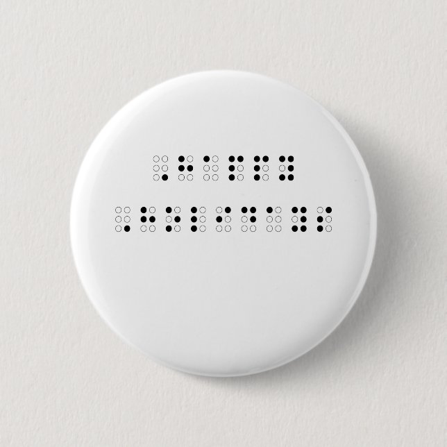 Badge Rond 5 Cm Bonnes fêtes dans le braille (Devant)