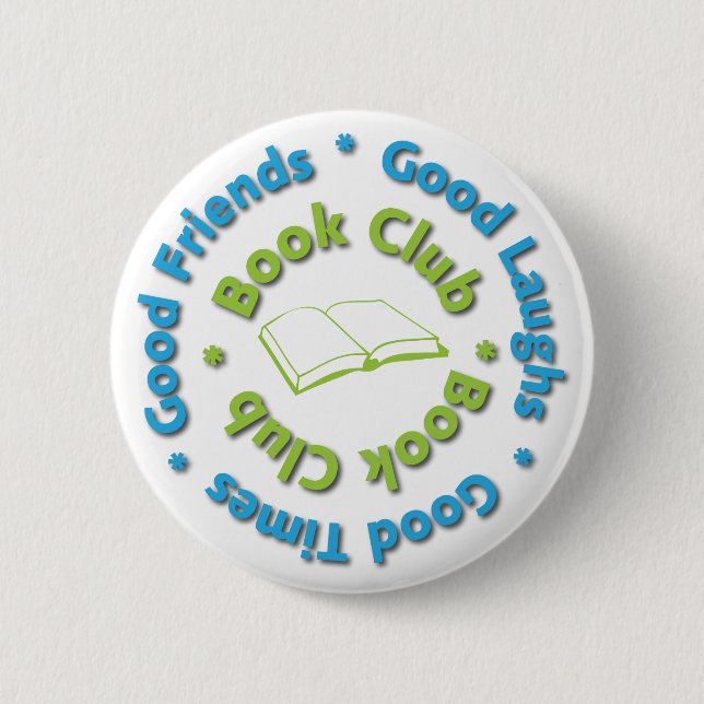 Badge Rond 5 Cm bons amis de club de lecture (Devant)