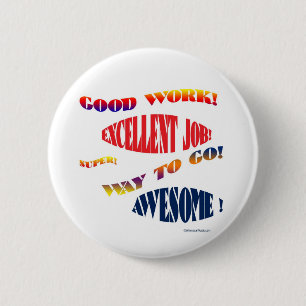 BADGE ROND 5 CM BONS BOUTONS DU TRAVAIL