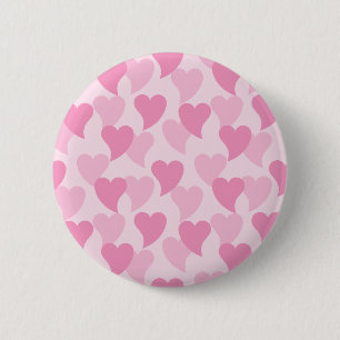 Badge Rond 5 Cm Bons Coeurs Motif sans couture
