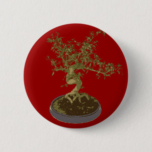 Badge Rond 5 Cm Bonsai