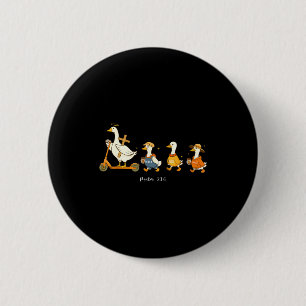 Badge Rond 5 Cm Bonté miséricorde psaume 23_6 oie foi chrétienne