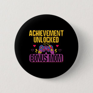 Badge Rond 5 Cm Bonus Maman Déverrouillé Jeu Vidéo StepMom Jeu