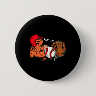 Badge Rond 5 Cm Boo Baseball Halloween Joueur Capteur Pitcher Spoo