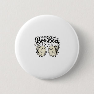 Badge Rond 5 Cm Boo Bees Modèle de abeille fantôme Halloween vinta