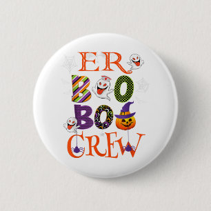 Badge Rond 5 Cm Boo Crew Ghost Doctor Paramedic Nurse Halloween